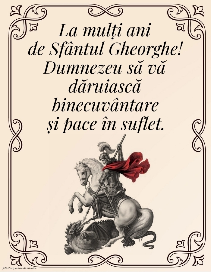 Imagini cu LA MULȚI ANI de 23 aprilie Sfântul Gheorghe: Sf.Gheorghe