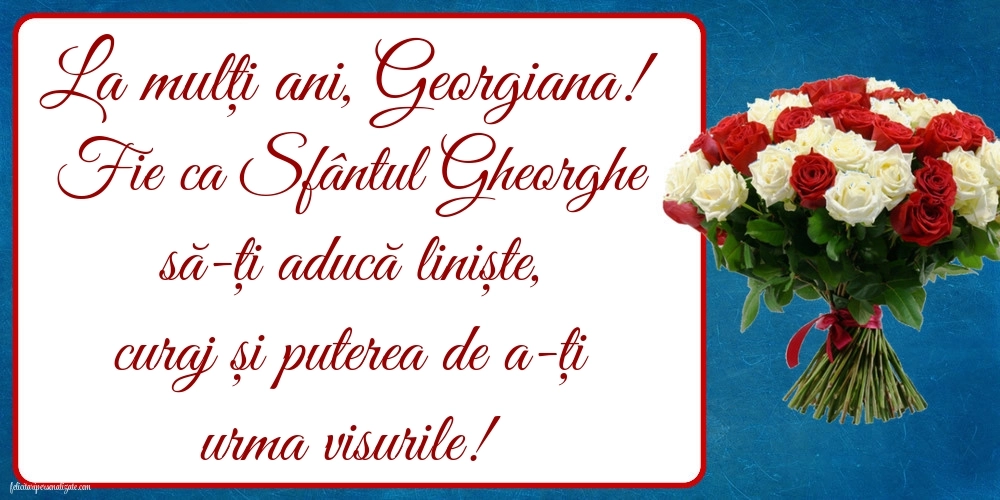 Imagini cu urări de Sfântul Gheorghe 2025: Flori