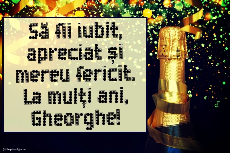Imagini cu urări de Sfântul Gheorghe 2025: Șampanie