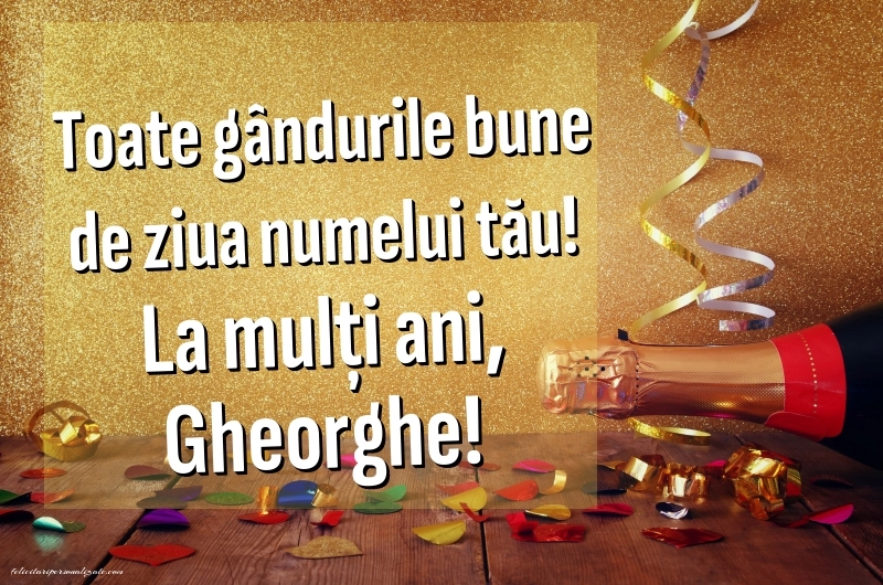 Imagini și felicitări de Sfântul Gheorghe 2025: Șampanie