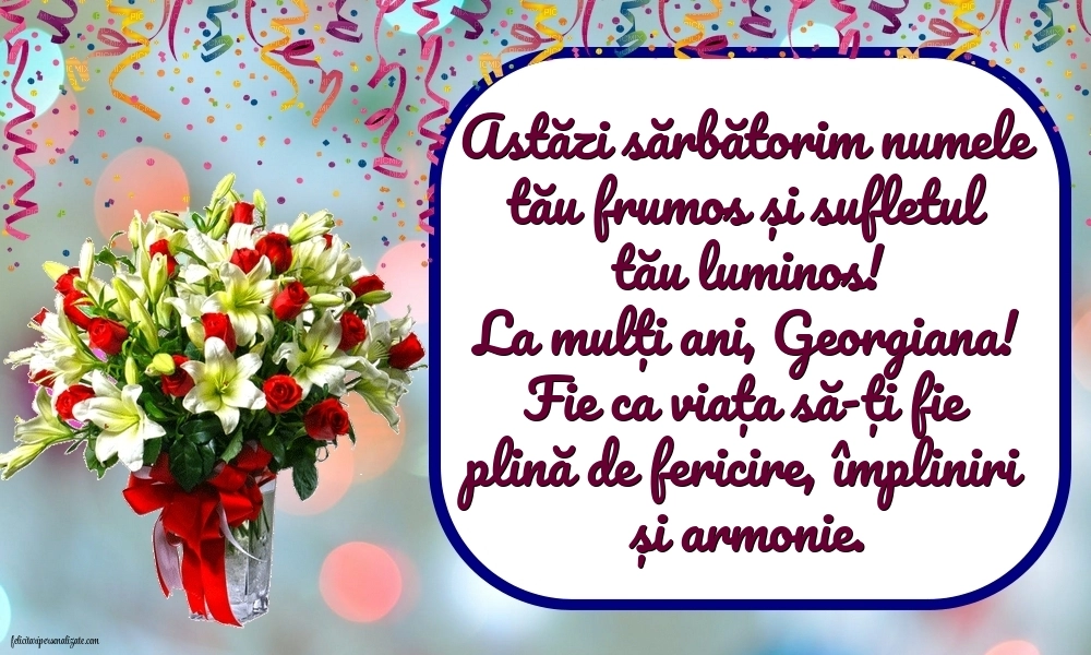 Imagini cu urări de Sfântul Gheorghe 2025: Flori