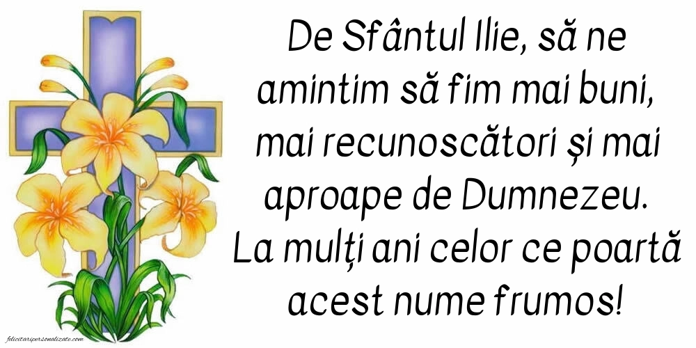 Imagini cu urări de Sfântul Ilie: Credință