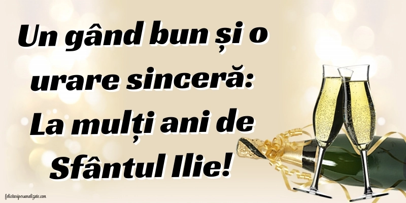 Imagini și felicitări de Sfântul Ilie 2025: Șampanie