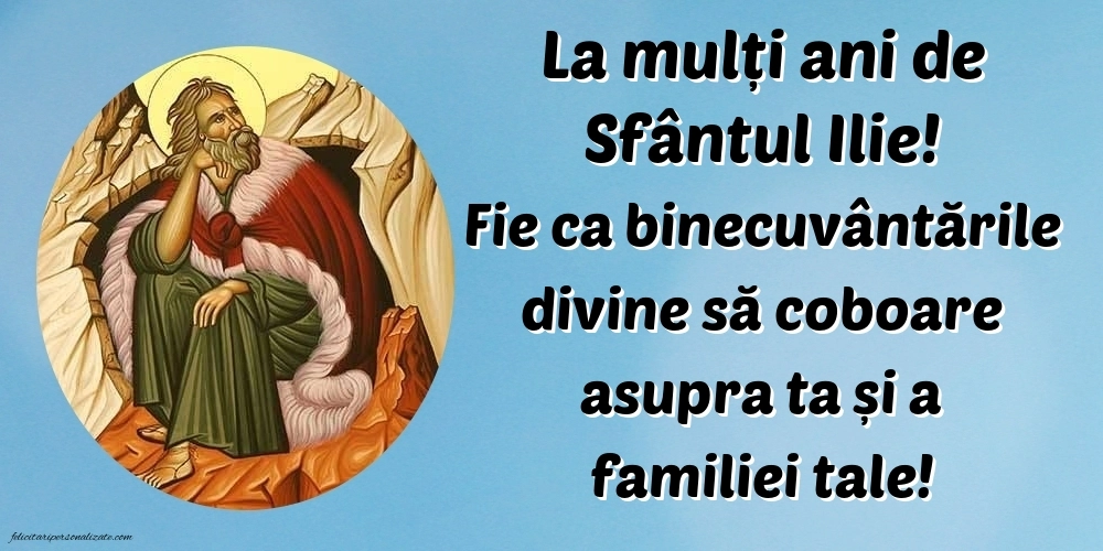 Imagini de la mulți ani de Sfântul Ilie: Sf. Ilie