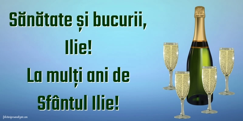 Imagini cu mesaje de Sfântul Ilie: Șampanie