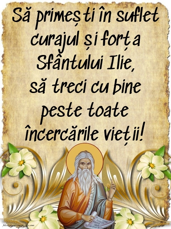 Imagini cu mesaje de Sfântul Ilie: Sf. Ilie