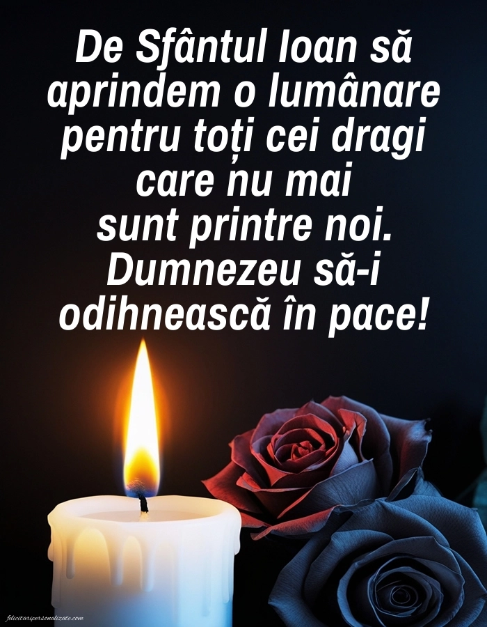 Imagini cu LA MULȚI ANI de 7 Ianuarie Sfântul Ioan: Lumânari (Comemorare)