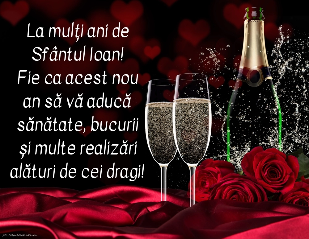 Cele mai frumoase imagini cu mesaje de Sfântul Ioan pentru Facebook sau Whatsapp: Șampanie