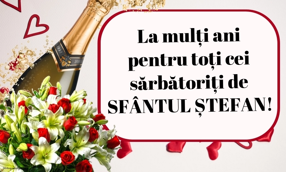 Imagini de la mulți ani de Sfântul Ștefan: Flori