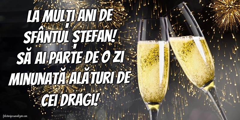 Cele mai frumoase imagini cu mesaje de Sfântul Ștefan pentru Facebook sau Whatsapp: Șampanie