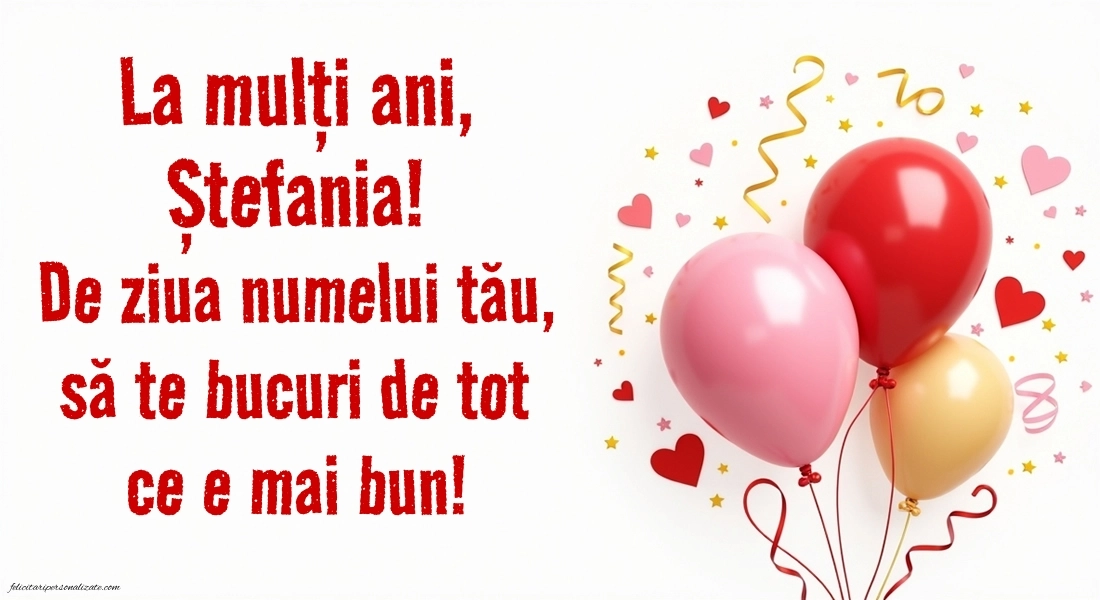 Imagini de la mulți ani de Sfântul Ștefan: Baloane