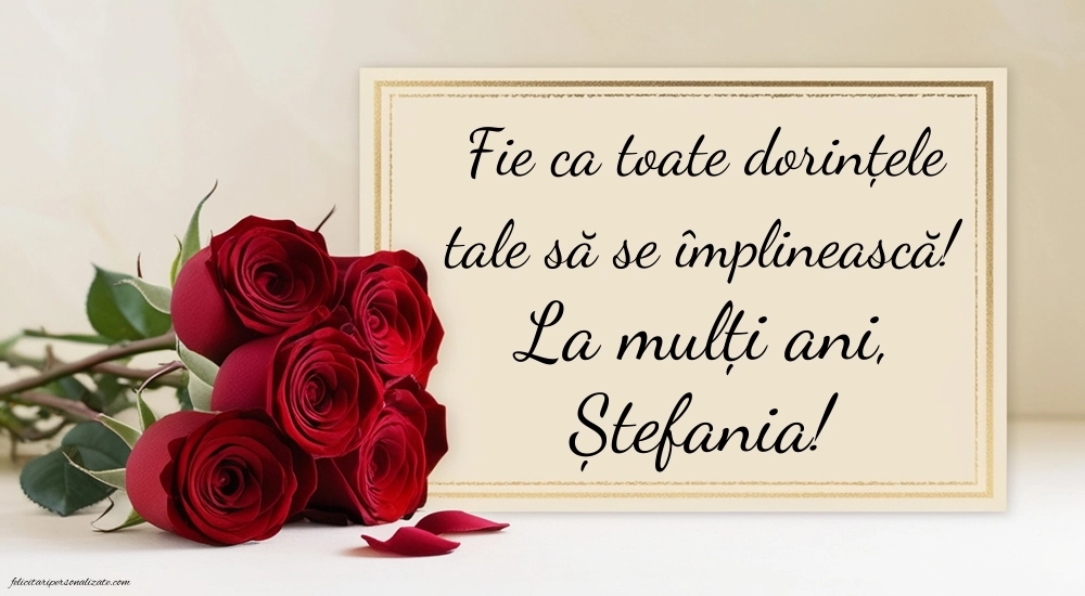 Imagini de la mulți ani de Sfântul Ștefan: Trandafiri