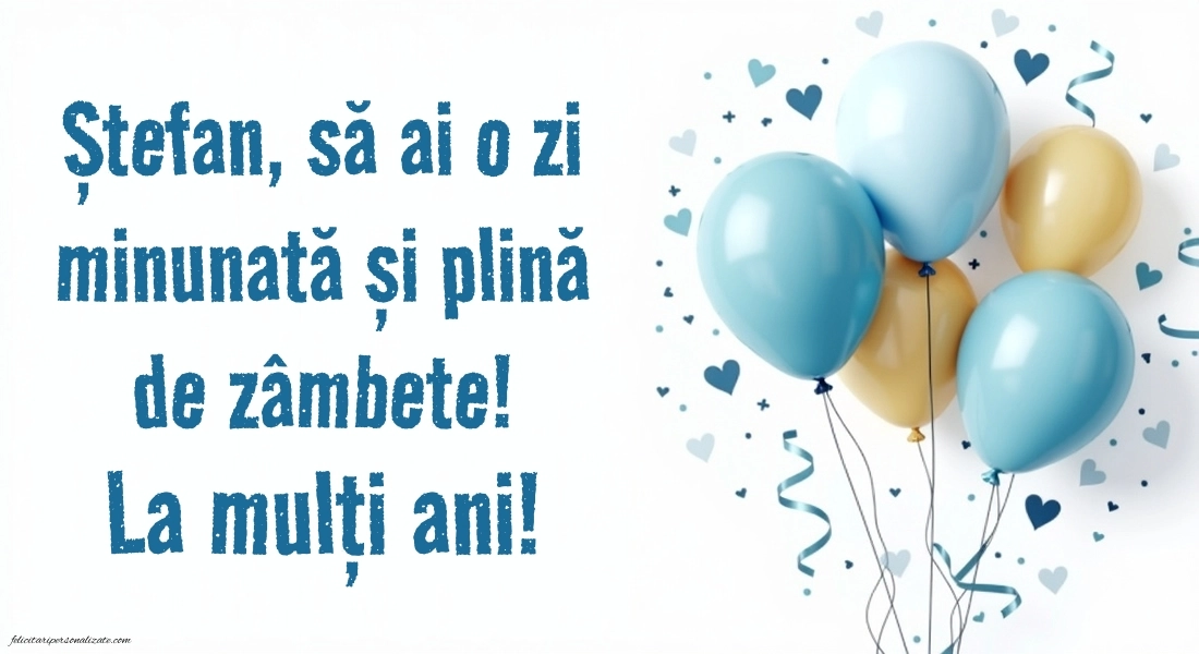 Imagini de la mulți ani de Sfântul Ștefan: Baloane