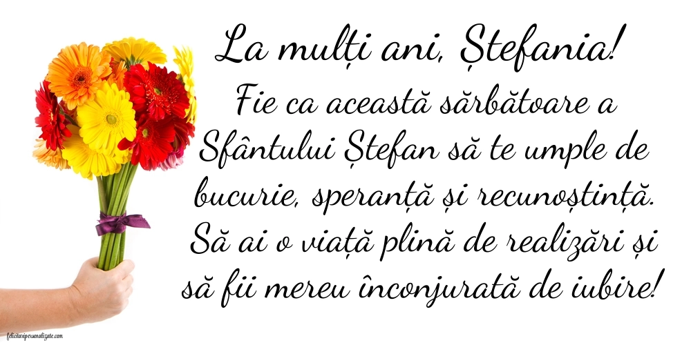Imagini de la mulți ani de Sfântul Ștefan: Flori