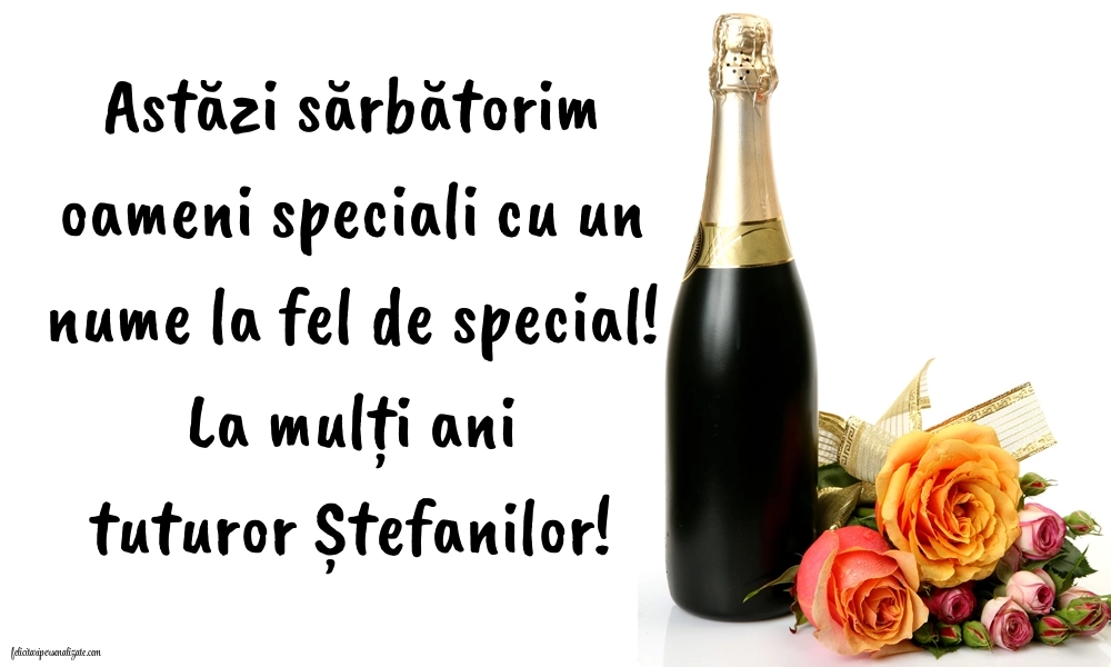 Imagini cu mesaje de Sfântul Ștefan - 27 decembrie 2025: Șampanie și flori