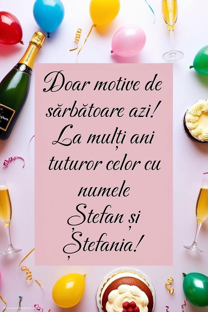 Imagini de la mulți ani de Sfântul Ștefan: Șampanie