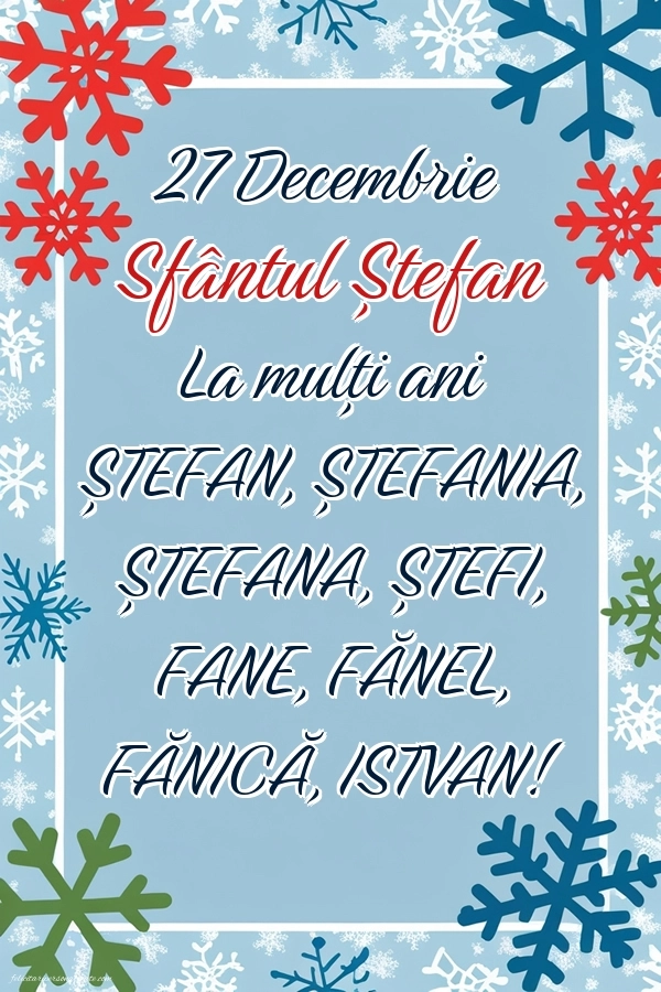 Poze cu urări frumoase de Sfântul Ștefan (27 decembrie): Decorațiuni de Sărbători