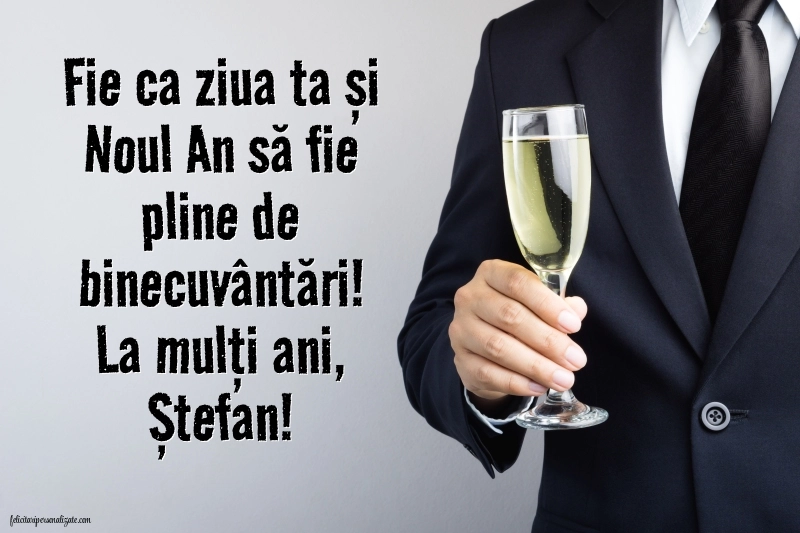 Imagini de la mulți ani de Sfântul Ștefan: Șampanie