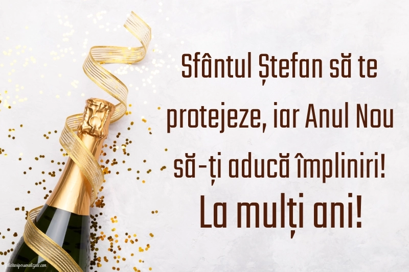 Cele mai frumoase imagini cu mesaje de Sfântul Ștefan pentru Facebook sau Whatsapp: Șampanie