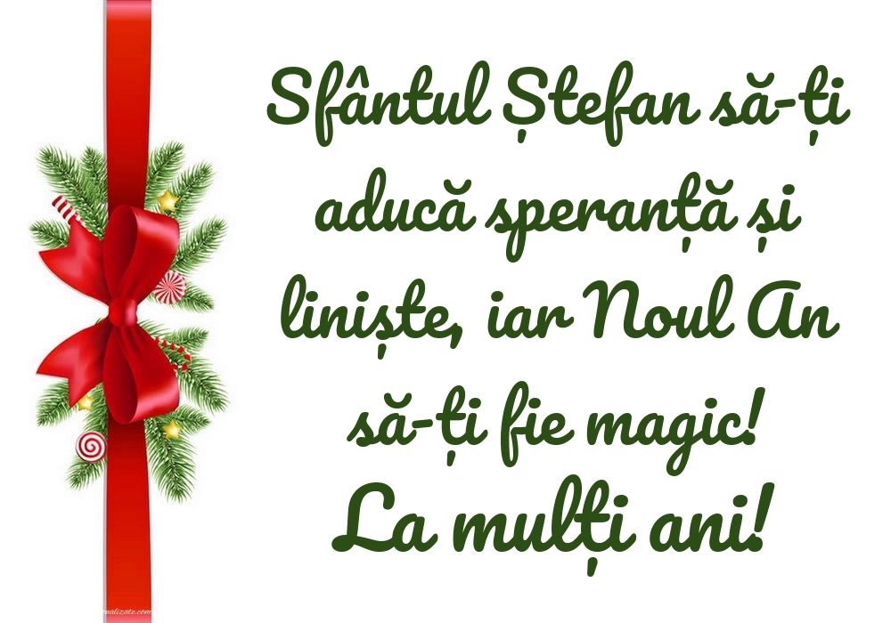 Imagini de la mulți ani de Sfântul Ștefan: Decorațiuni de Sărbători