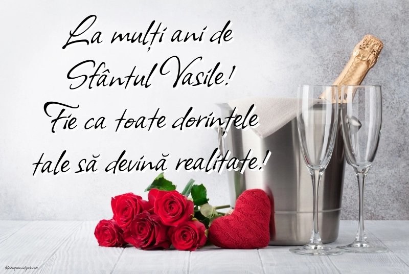 Cele mai frumoase imagini cu mesaje de Sfântul Vasile pentru Facebook sau Whatsapp: Șampanie