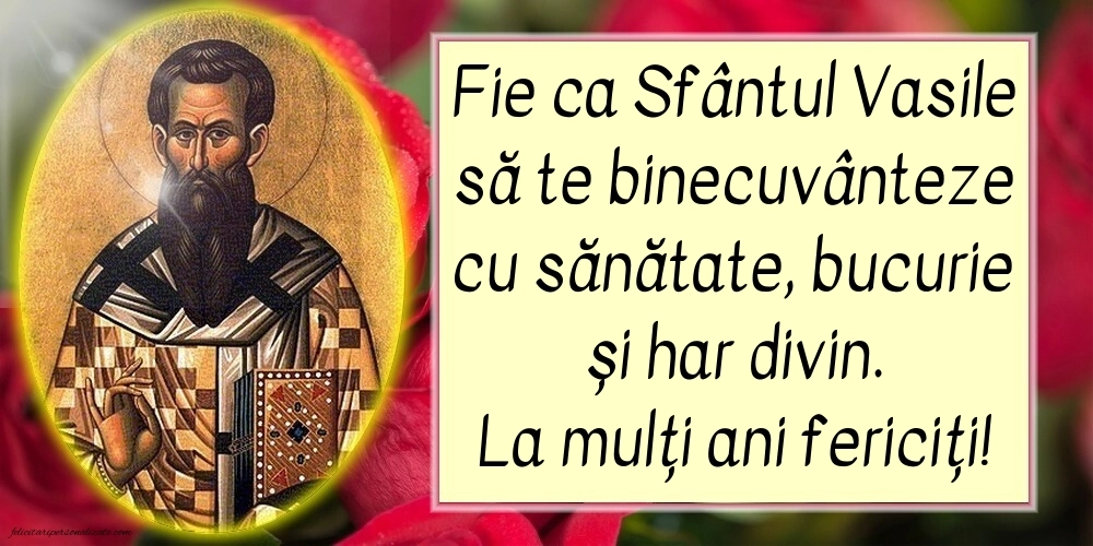 Imagini de la mulți ani de Sfântul Vasile: Sf. Vasile