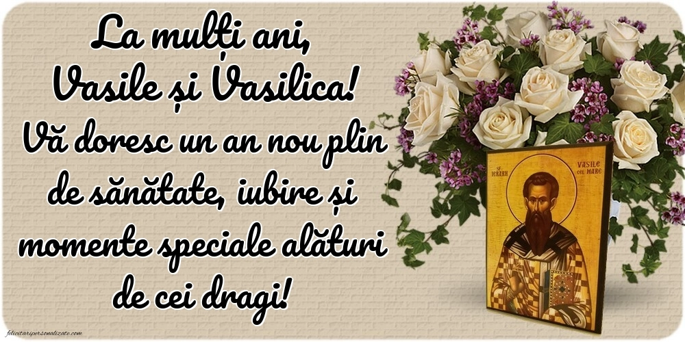 Imagini cu mesaje de Sfântul Vasile - 1 Ianuarie 2026: Sf. Vasile