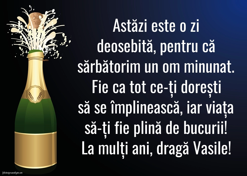 Cele mai frumoase imagini cu mesaje de Sfântul Vasile pentru Facebook sau Whatsapp: Șampanie