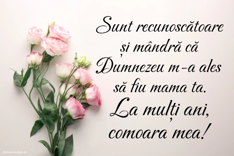 Felicitări de La Mulți Ani pentru fiică de la mamă: Flori
