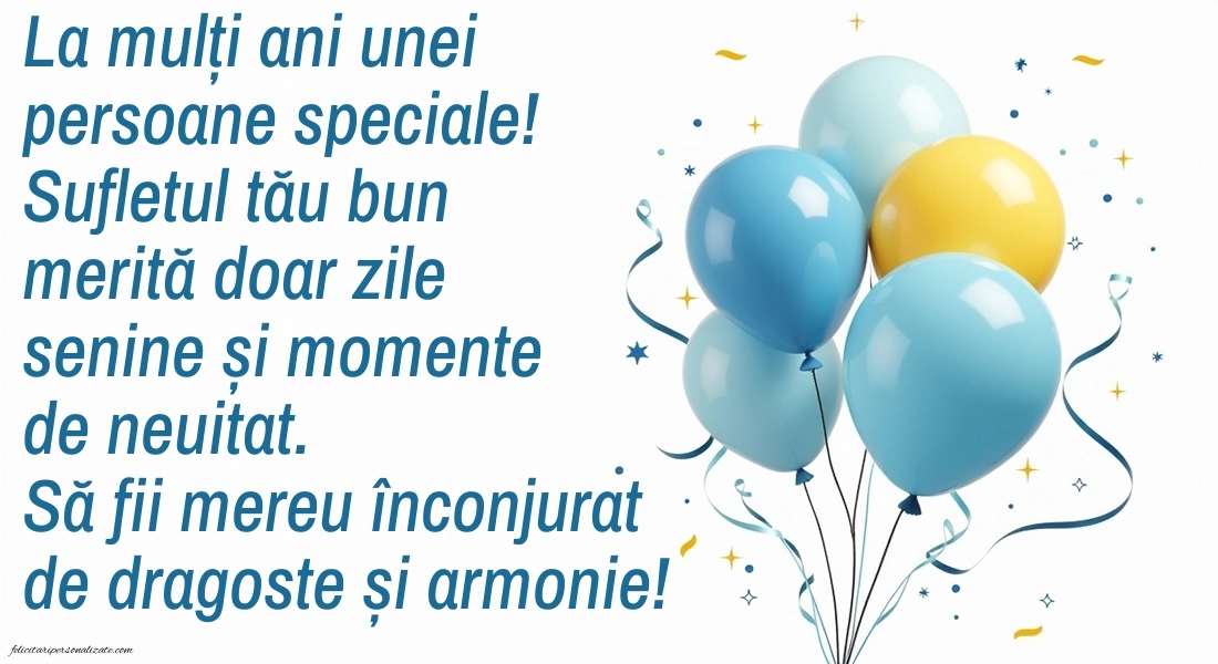 Cele mai frumoase imagini cu urări de LA MULȚI ANI pentru femei sau bărbați: Baloane