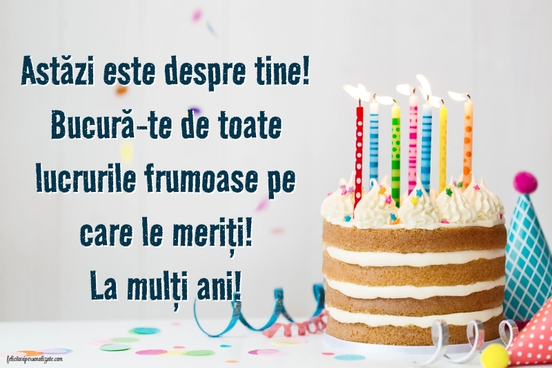 Felicitări gratis de ziua de naștere: Tort