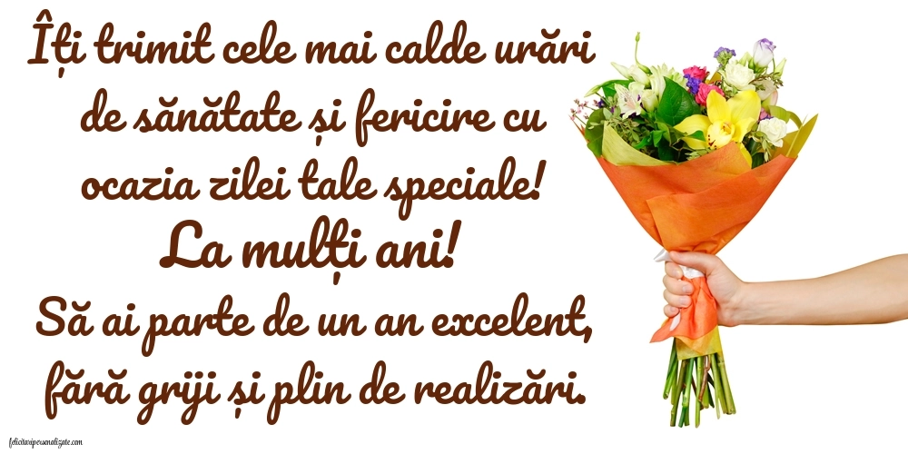 Felicitări gratis de LA MULȚI ANI: Buchet de flori