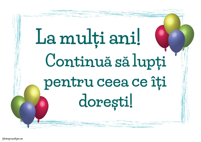 Felicitări gratis de ziua de naștere: Baloane