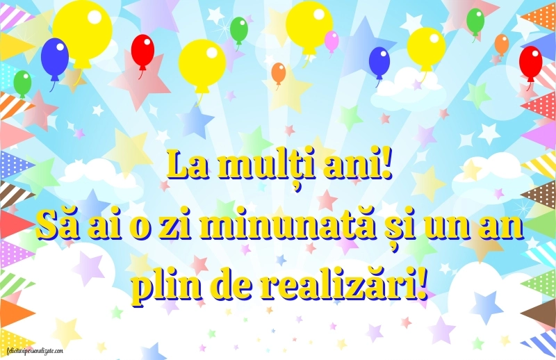 Felicitări gratis de ziua de naștere: Baloane