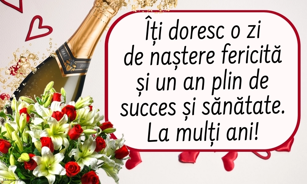 Cele mai frumoase felicitări de Ziua de Naștere: Flori