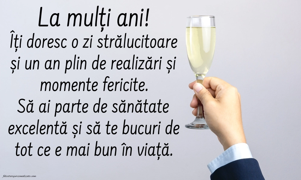 Felicitări gratis de LA MULȚI ANI: Șampanie