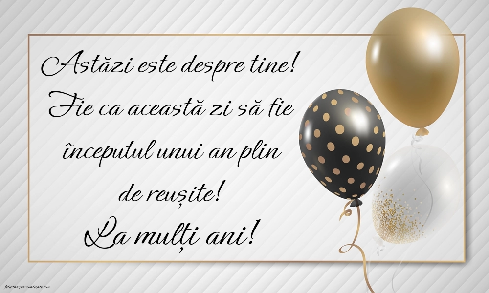 Felicitări gratis de ziua de naștere: Baloane