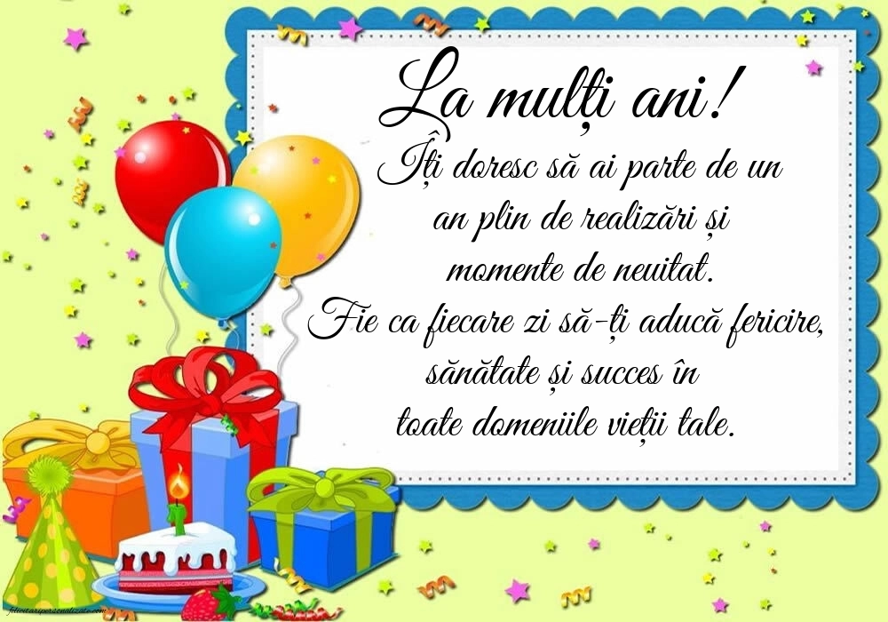 Cele mai frumoase felicitări de Ziua de Naștere: Baloane și Cadouri