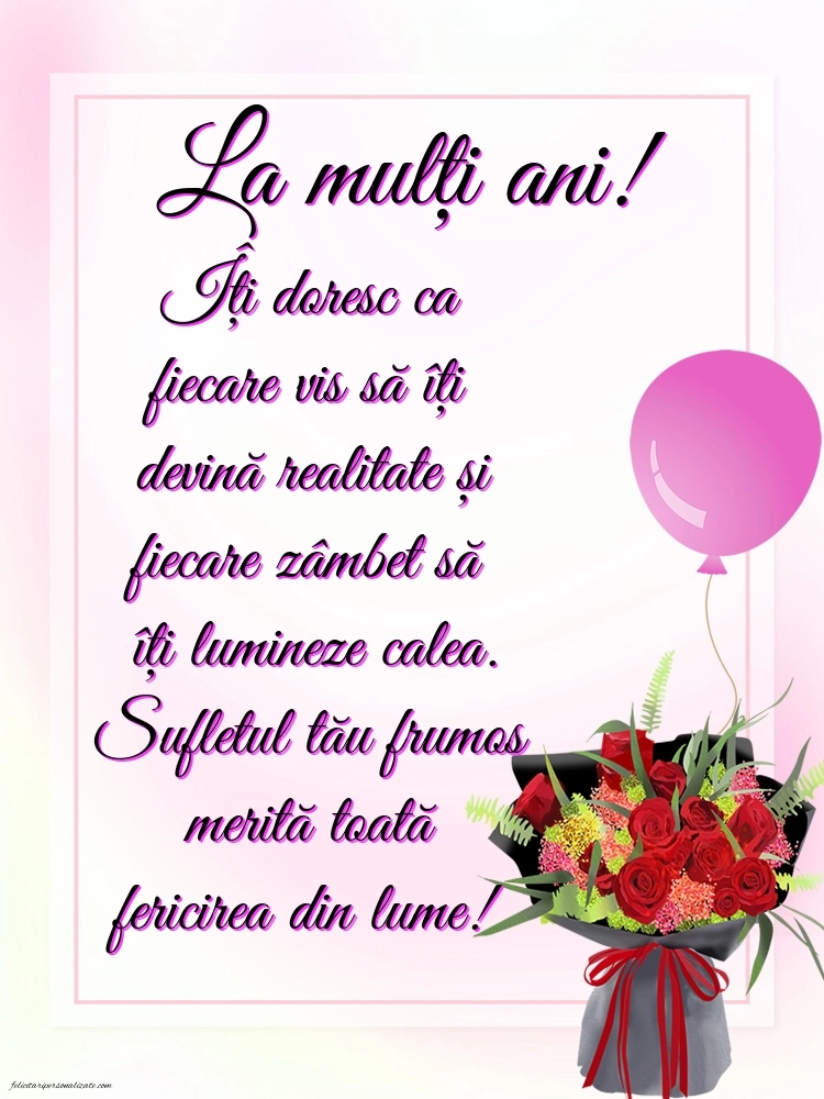 Felicitări gratis de LA MULȚI ANI: Flori