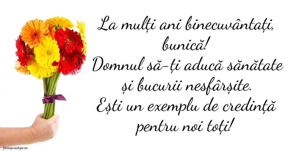 La mulți ani, bunică! - Imagini cu mesaje frumoase: Flori