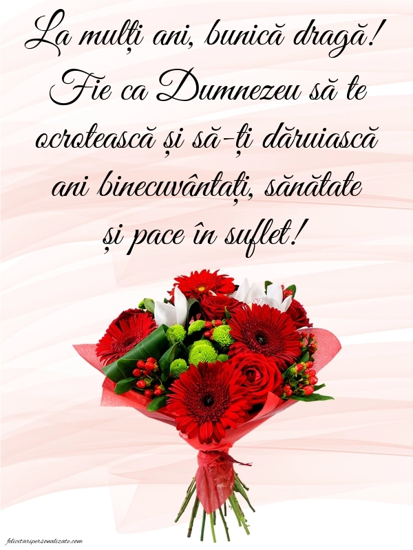 Imagini cu La mulți ani pentru bunica mea: Buchet de flori