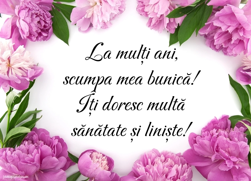 La mulți ani, bunică! - Imagini cu mesaje frumoase: Flori