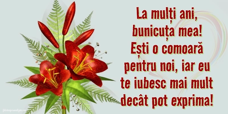 Imagini cu La mulți ani pentru bunica mea: Flori
