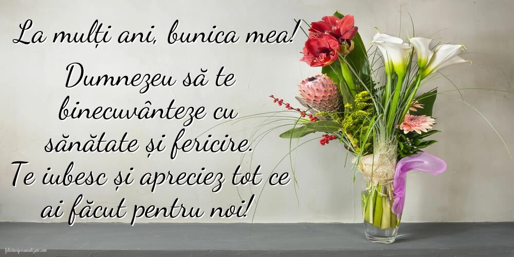 Imagini La Mulți Ani Bunica Mea: Flori