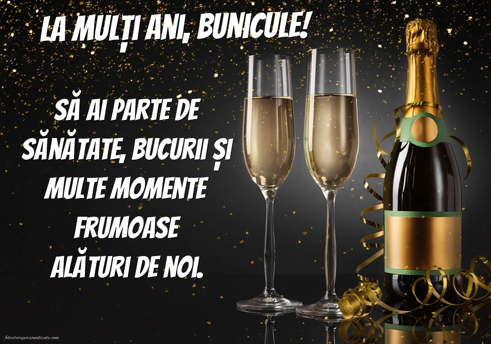 Imagini cu La mulți ani bunicule: Șampanie