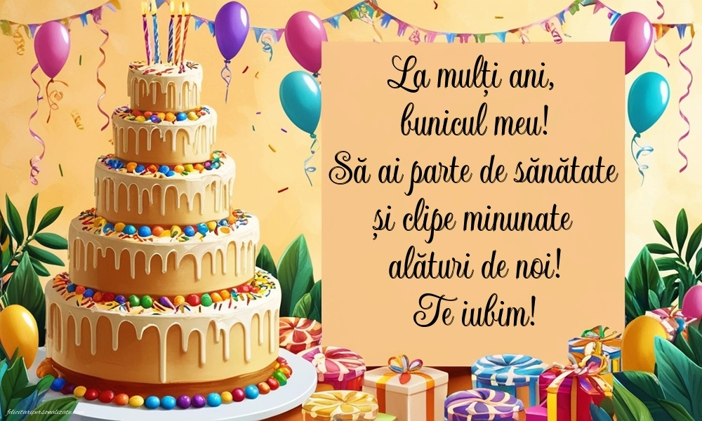 Imagini cu La mulți ani bunicule: Tort