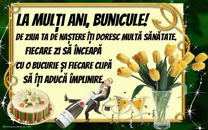 Imagini La Mulți Ani Bunicul Meu: Șampanie și tort