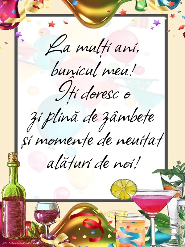 Imagini La Mulți Ani Bunicul Meu: Confetti