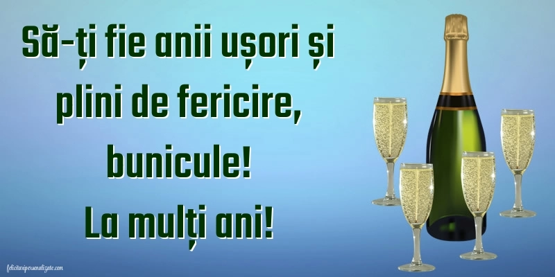 Imagini cu La mulți ani bunicule: Șampanie