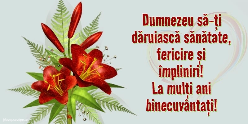 Felicitări gratis de ziua de naștere: Flori